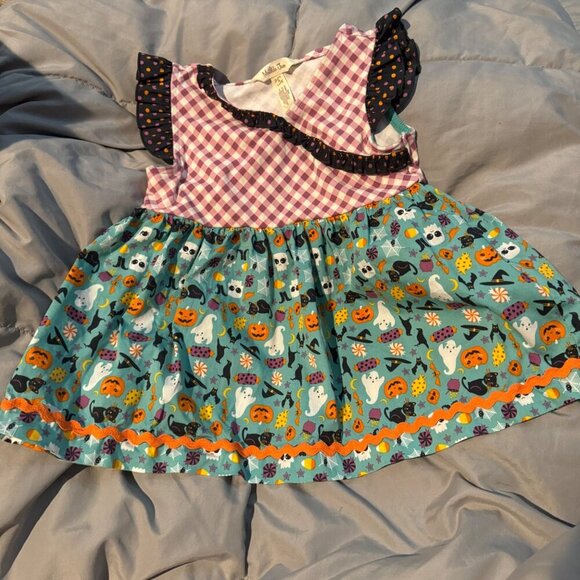 Girls Matilda Jane Moments with you Halloween All Hallows' Eve Tunic Size 4 Exce - Picture 1 of 8